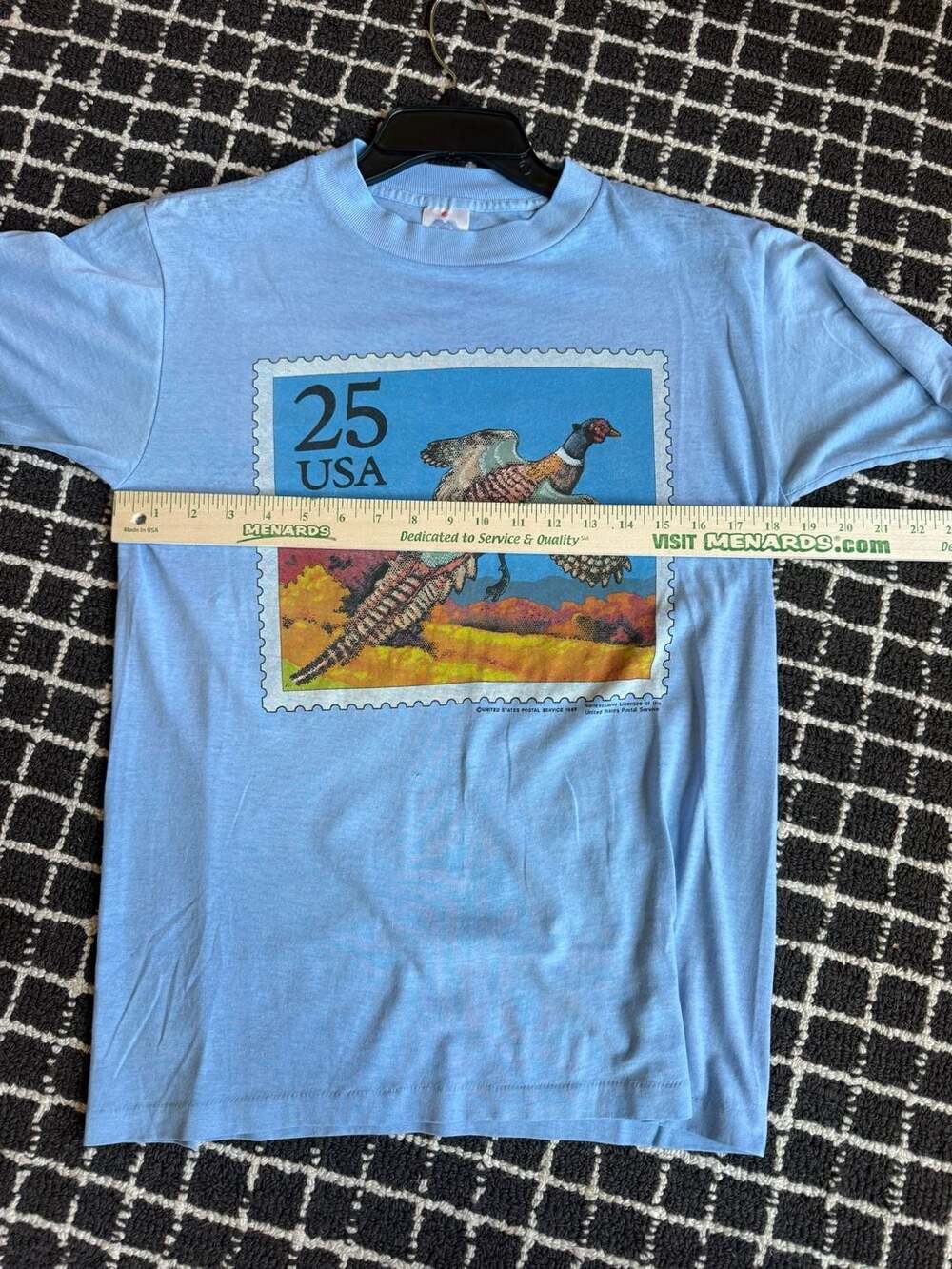Vintage 1989 United States Postal Service Pheasant Stamp T-Shirt - Picture 5 of 5